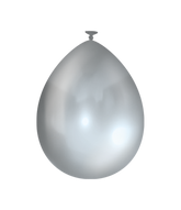 Zilveren Metallic Ballonnen 30cm - 10 of 50st